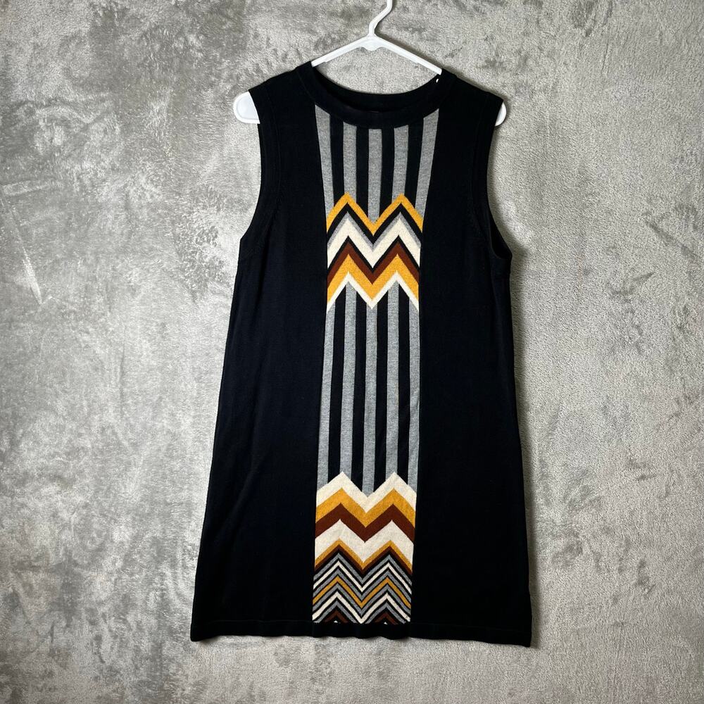 MISSONI X Target Chevron Zig Zag Dress Large Retro Mod 70s Inspired Geometric